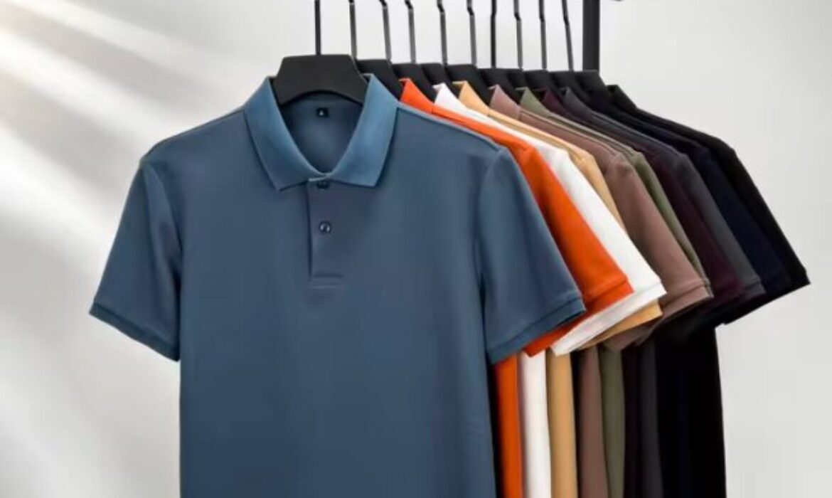 Men’s 100% Cotton Polo Shirt -2024 Summer Fashion Casual Short Sleeve