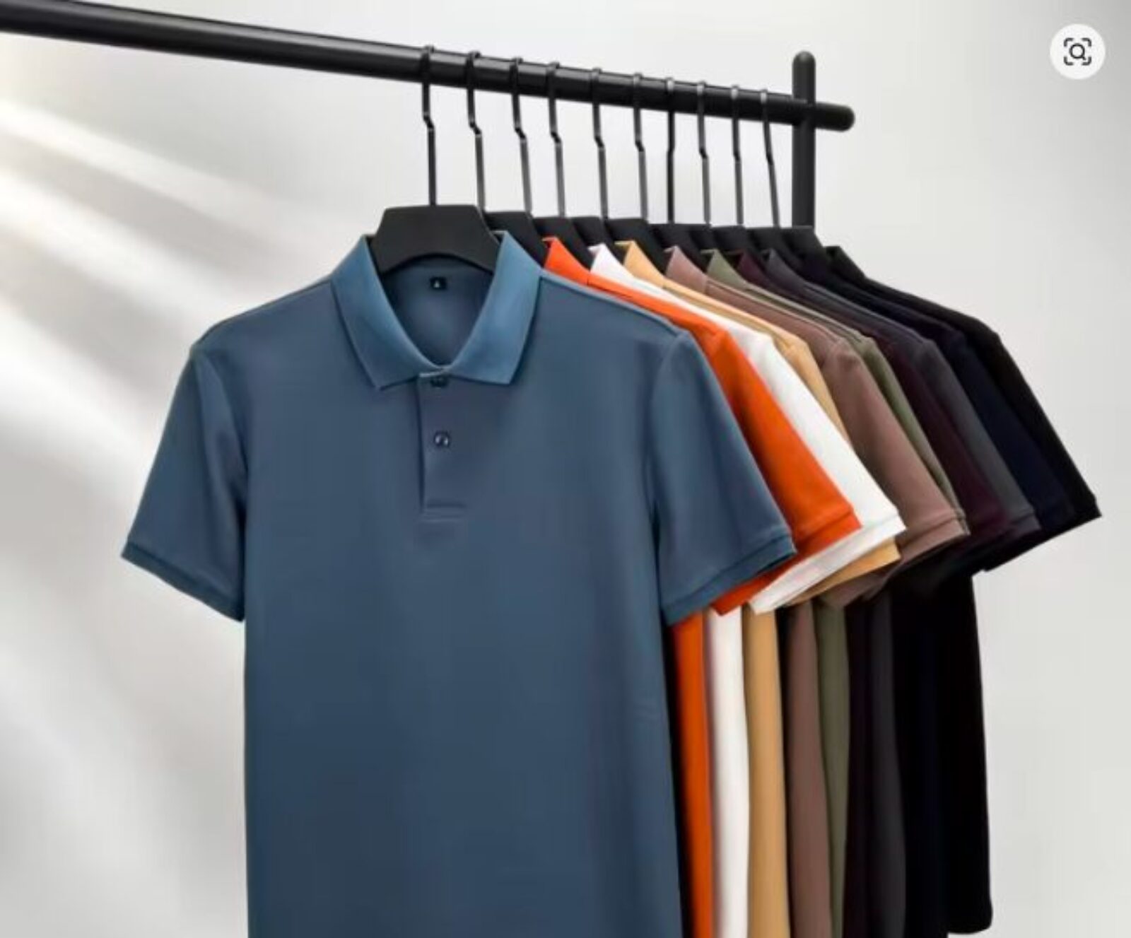 Men’s 100% Cotton Polo Shirt -2024 Summer Fashion Casual Short Sleeve